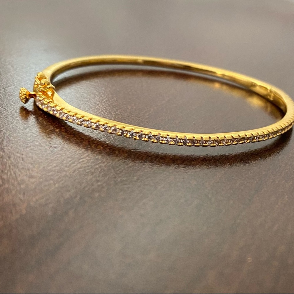 Elegant 14K Gold plated with Cubic Zirconia Bracelet